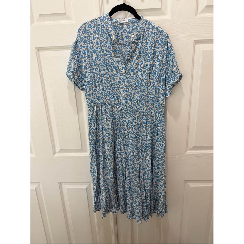 Sweet Salt Dress 14/16 Blue Ditsy Flowers Pockets!